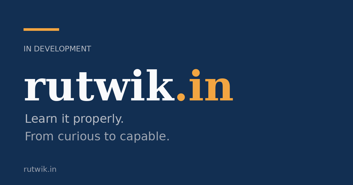 Link preview image for rutwik.in
